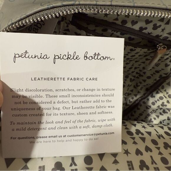 Petunia Pickle Bottom Mini BACKPACK Diaper Bag Disney Love Mickey Mouse Pattern - Picture 9 of 12